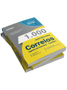 Livro 1.000 Questões Gabaritadas Correios - Agente de Correios - Carteiro