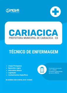 Apostila Prefeitura de Cariacica - ES 2024 - Técnico de Enfermagem