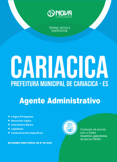 Apostila Prefeitura de Cariacica - ES 2024 - Agente Administrativo