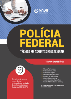 Apostila PF em PDF - Técnico em Assuntos Educacionais - Área: Pedagogia