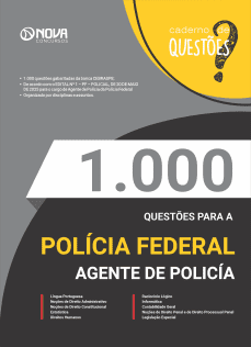 Livro 1.000 Questões Gabaritadas PF - Agente de Polícia Federal