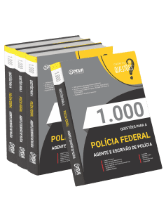 Livro 1.000 Questões Gabaritadas PF - Agente e Escrivão de Polícia Federal