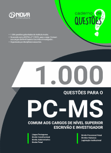 Livro 1.000 Questões Gabaritadas PC-MS - Comum aos Cargos de Nível Superior - Escrivão e Investigador