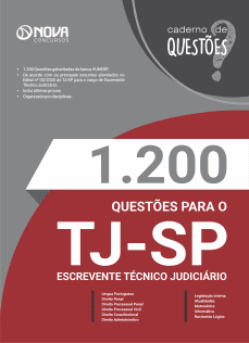 Livro 1.200 Questões Gabaritadas TJ-SP - Escrevente Técnico Judiciário