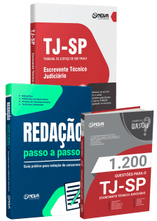 Combo TJ SP - Escrevente Técnico Judiciário - 3 em 1 (pós-edital)
