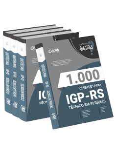 Livro 1.000 Questões Gabaritadas para o IGP-RS - Técnico em Perícias