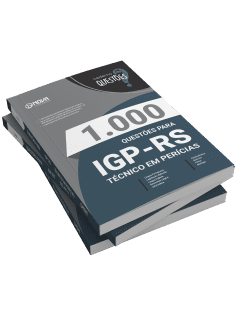 Livro 1.000 Questões Gabaritadas para o IGP-RS - Técnico em Perícias