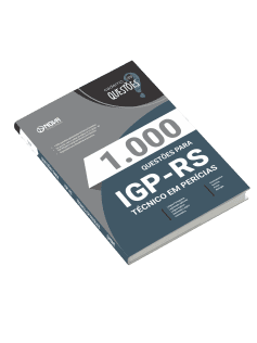 Livro 1.000 Questões Gabaritadas para o IGP-RS - Técnico em Perícias