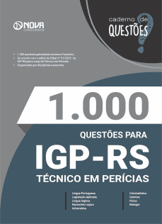 Livro 1.000 Questões Gabaritadas para o IGP-RS - Técnico em Perícias