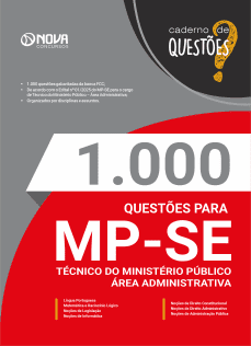 Livro 1.000 Questões Gabaritadas para o MP-SE - Técnico do Ministério Público - Área Administrativa