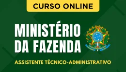 Capa Curso Ministério da Fazenda - Assistente Técnico-Administrativo