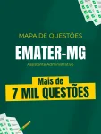 Capa Mapa de Questões Online - Emater-MG - Assistente Administrativo - 7 Mil Questões