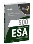 Capa Livro 500 Questões Gabaritadas para ESA - Curso de Formação de Sargento - Área: Combatente/Logística e Aviação