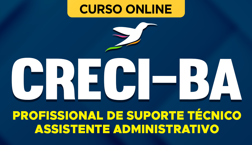 Curso CRECI-BA 2026 - Profissional de Suporte Técnico - Assistente Administrativo