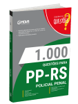 Livro 1000 Questões Gabaritadas para PP-RS - Policial Penal