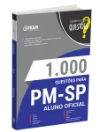 Produto Livro 1000 Questões Gabaritadas para PM-SP - Aluno-Oficial - Nova Concursos
