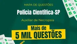 Produto Mapa de Questões Online - Polícia Científica-SP - Auxiliar de Necropsia - 5 Mil Questões - Nova Concursos
