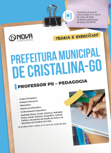 Apostila Prefeitura de Cristalina - GO 2026 - Professor PII - Pedagogia