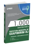 Produto Livro 1000 Questões Gabaritadas para Prefeitura de Guapimirim-RJ - Conhecimentos Gerais - Nova Concursos