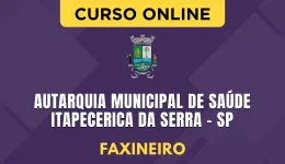 Curso online Curso Autarquia Municipal de Saúde - Itapecerica da Serra - SP 2026 - Faxineiro - Nova Concursos