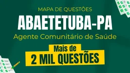Capa Mapa de Questões Online - Pref. Abaetetuba-PA - Agente Comunitário de Saúde - 2 Mil Questões