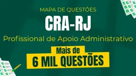 Capa Mapa de Questões Online - CRA-RJ - Profissional de Apoio Administrativo - 6 Mil Questões