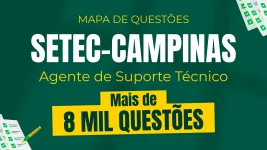 Produto Mapa de Questões Online - SETEC-Campinas - Agente de Suporte Técnico - 8 Mil Questões - Nova Concursos