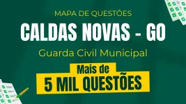 Capa Mapa de Questões Online - Pref. Caldas Novas - GO - Guarda Civil Municipal - 5 Mil Questões