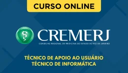 Capa Curso CREMERJ - Técnico de Apoio ao Usuário - Técnico de Informática