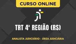 Capa Curso TRT 4ª Região (RS) 2026 - Analista Judiciário - Área Judiciária