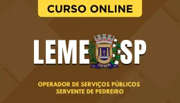Curso online Curso Prefeitura de Leme - SP 2026 - Operador de Serviços Públicos - Servente de Pedreiro - Nova Concursos